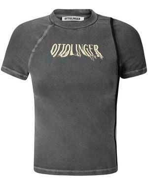 OTTOLINGER Deconstructed Fitted T-Shirt - Grey