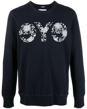 Junya Watanabe Logo Crew Neck Sweatshirt - Blue