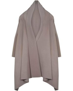 Alberta Ferretti Cappotto Ferretti Alberta Fatto Di Lana E Miscela Di Cashmere - Marrone