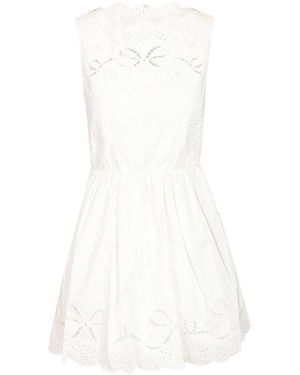Self-Portrait Mini Dress - White