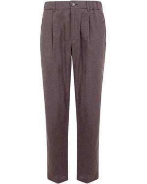 Herno Classic Pants - Purple