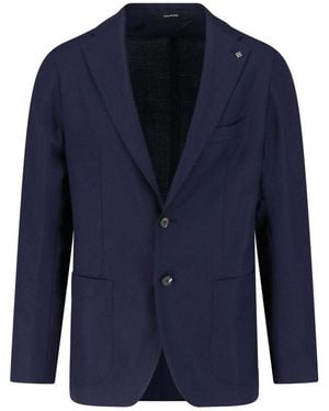 Tagliatore Single-Breasted Blazer - Blue