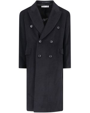 Our Legacy Double-Breasted Wool Overcoat - Black