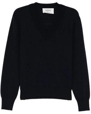 Rohe Knitwear Double Sweater - Blue