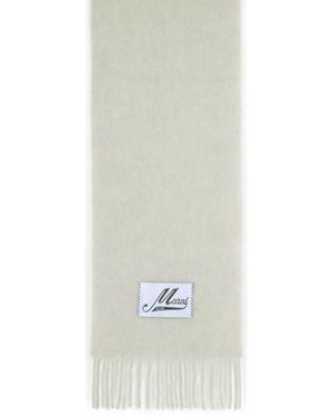 Marni Light Alpaca Blend Scarf - White