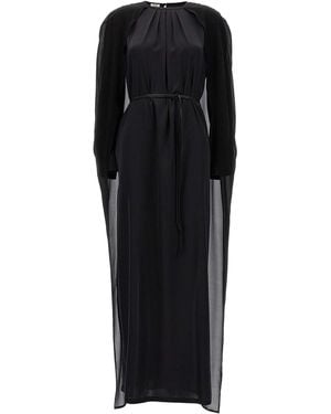 DI.LA3 PARI' Cape Dress - Black