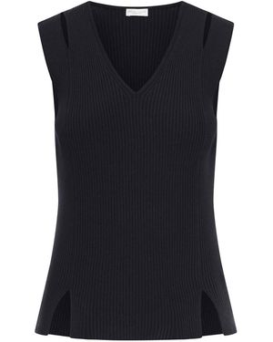Roberto Collina Sleeveless Top - Black