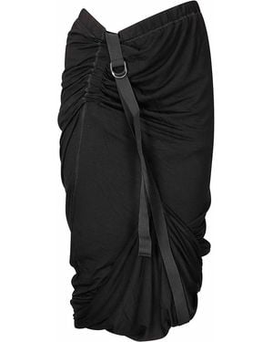 Helmut Lang Midi Skirt - Black