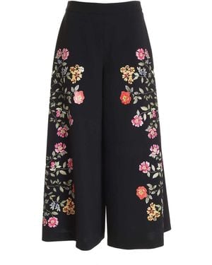Vivetta Flower Print Trousers - Blue