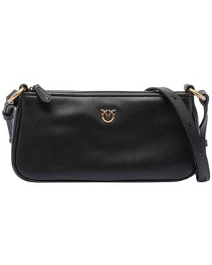 Pinko Borsa A Traversa Mini Mezza Luna Baguette - Nero