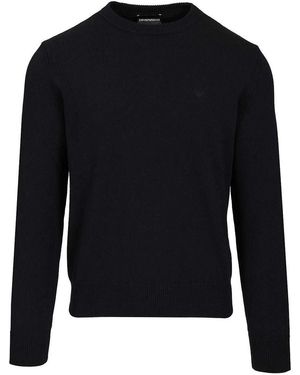 Emporio Armani Cotton Jumper - Blue