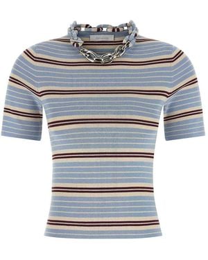 Rabanne Chain T-Shirt - Blue