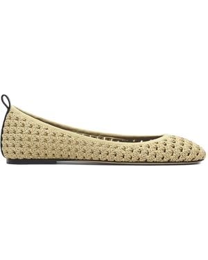 Marc Jacobs The Logo Ribbon Ballerina - Natural