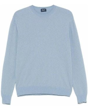 Drumohr Long Sleeve Crew-Neck Jumper - Blue