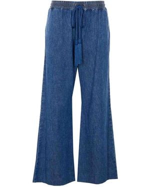 Valentino Garavani Medium Trousers - Blue