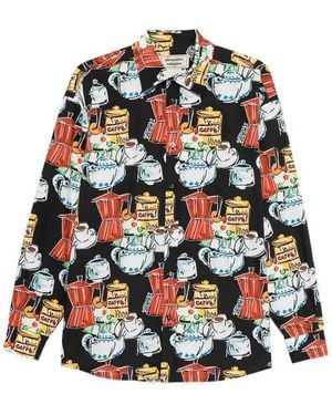 ALESSANDRO ENRIQUEZ Printed Cotton Shirt - Grey