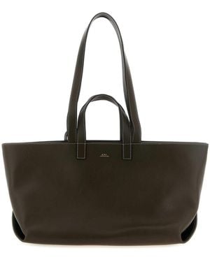 A.P.C. Le Drummer' Large Shopping Bag - Black