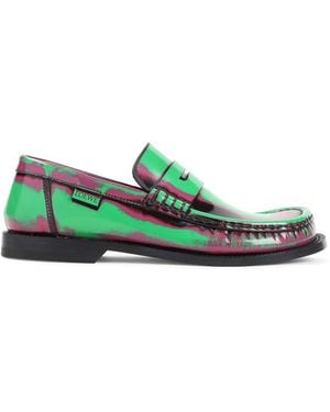 Loewe Campo Brushed Loafers - Green