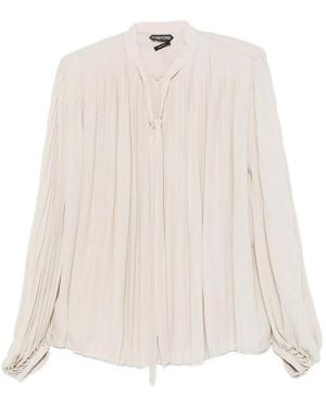 Tom Ford Lavalliére Shirt - White
