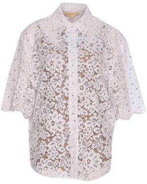 MICHAEL Michael Kors Shirt With Frontal Buttons Closure - White