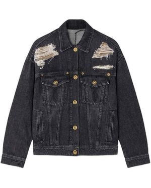 Versace Denim Blouson Clothing - Blue