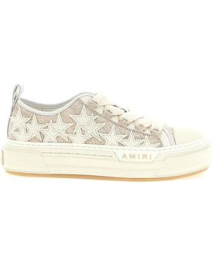 Amiri 'Ma Quad Stars Court Low' Sneakers - Natural