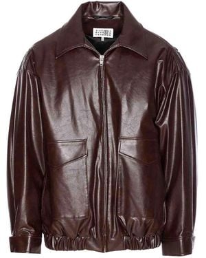 MM6 by Maison Margiela Faux Fur Jacket - Brown