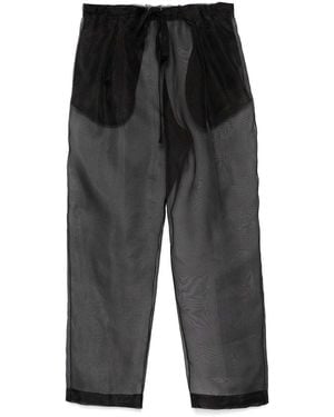 KHAITE Trenton Silk Organza Pants - Black