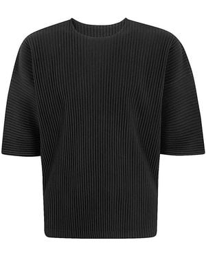 Homme Plissé Issey Miyake T-Shirts - Black