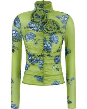 Magda Butrym Long Sleeve T-Shirts - Green