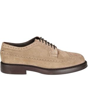 Doucal's Dovetail Derby Lace-Up - Brown
