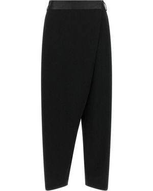 Alberto Biani Asymmetrical Panel Pants - Black