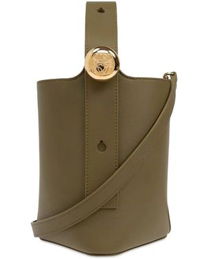 Loewe Borsa A Secchiello Mini Pebble - Verde
