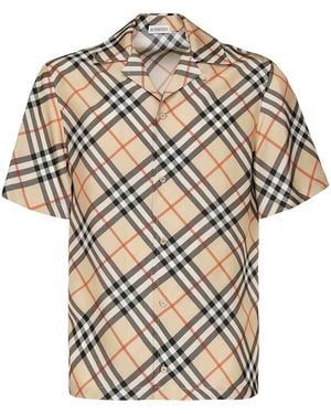 Burberry Camicia Scozzese Nova - Bianco