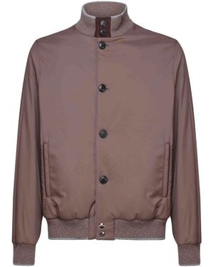 Fedeli Technical Fabric Jacket - Brown
