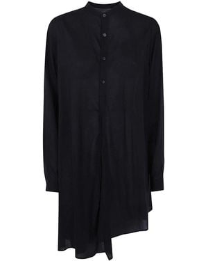 Y's Yohji Yamamoto Stand Collar Blouse - Blue