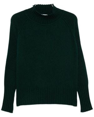 Be You Cashmere Turtle-Neck Sweater - Green