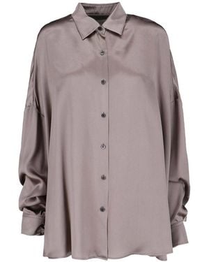 Dries Van Noten Silk Shirt - Brown