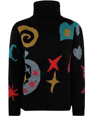 Paul Smith Knitted Jumper Roll Neck - Black