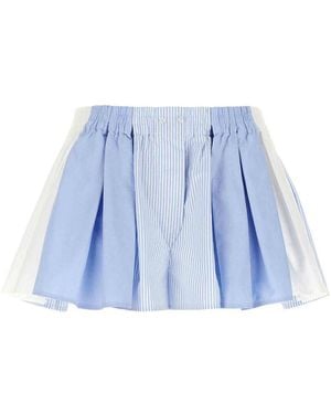 Alexander Wang 'Pleated Boxer' Shorts - Blue