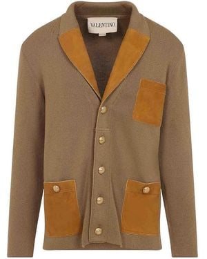 Valentino Virgin Wool Jacket - Brown