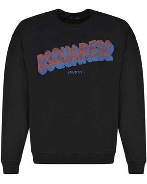 DSquared² Sweatshirt Made Of Cotton - Black