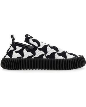 Bottega Veneta Knit Slip-On Trainer - Black