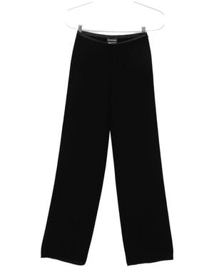 Emporio Armani Straight-Leg Trousers - Black
