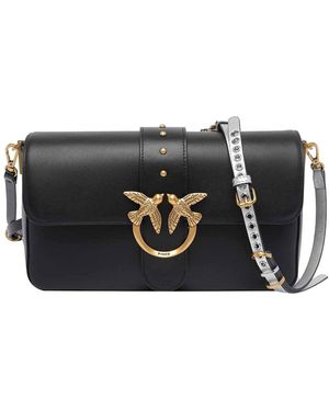 Pinko Love One Slouchy Crossbody Bag - Black
