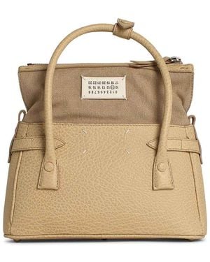 ハンドバッグ MAISON MARGIELA '5ac east west' cream leather bag Maison Margiela '5ac East West' Cream Leather Bag | italist