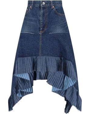 Sacai Gonna Midi - Blue