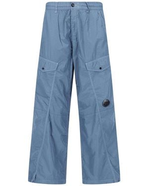 C.P. Company Wide Cargo Pants - Blue