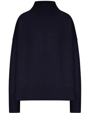 Soeur William Ribbed Knit Turtleneck Sweater - Blue