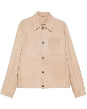 Altea 'Lewin' Leather Jacket - Natural